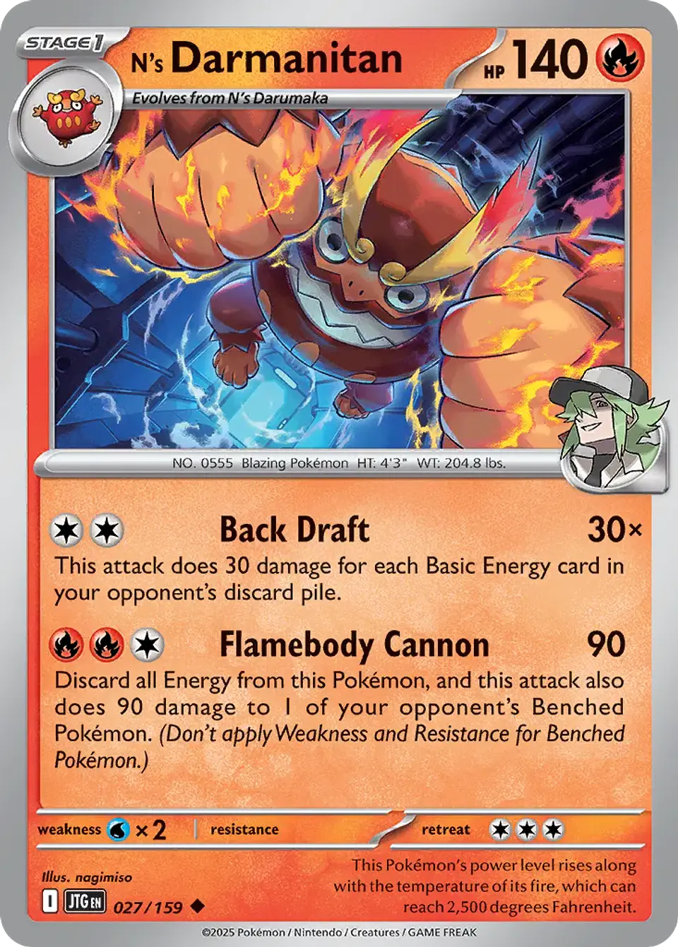N's Darmanitan - 027/159 - Uncommon 1