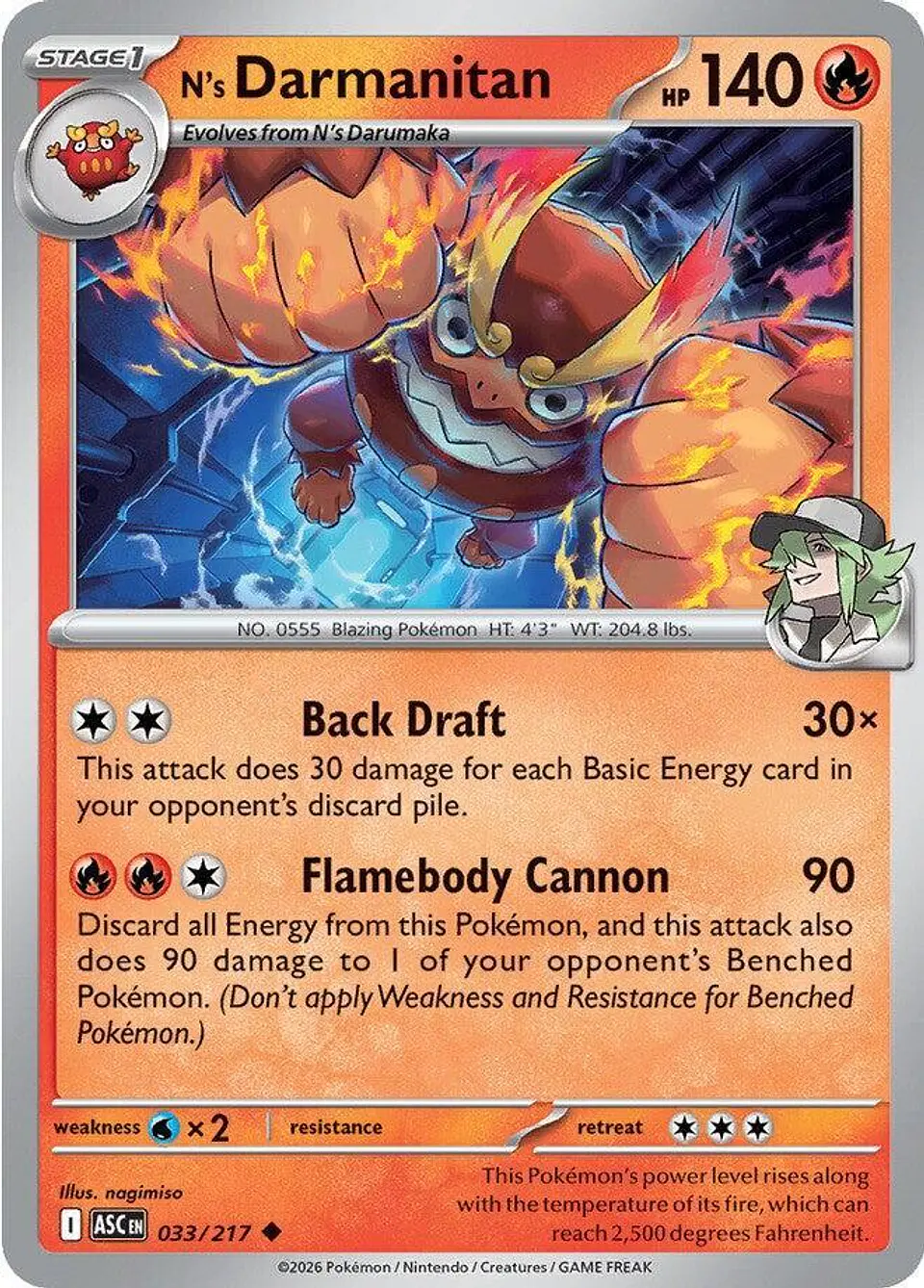 N's Darmanitan - 033/217 - Uncommon 1