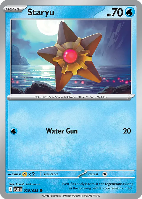 Staryu - 020/088 - Common