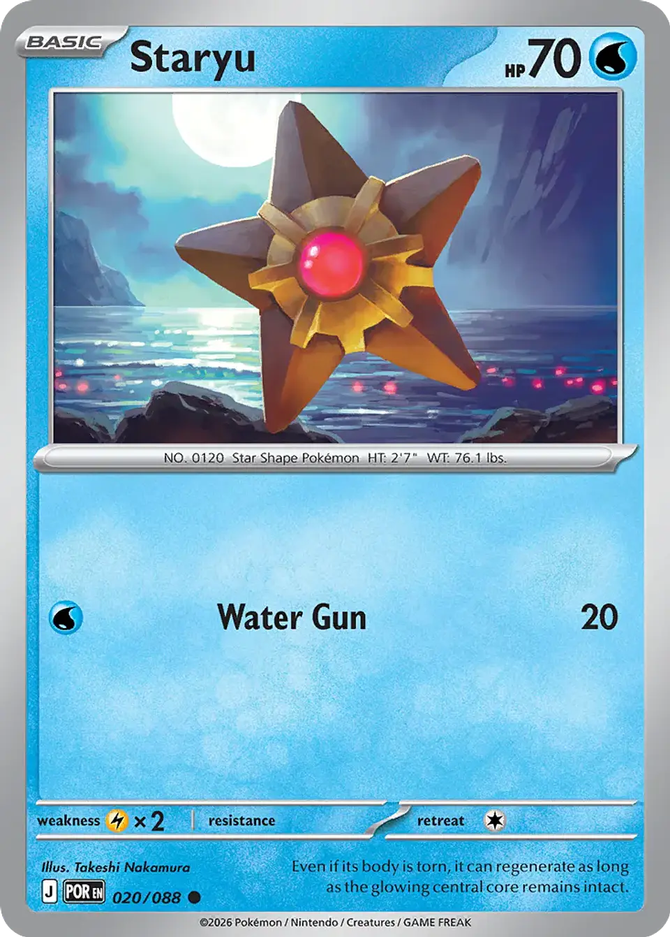Staryu - 020/088 - Common 1