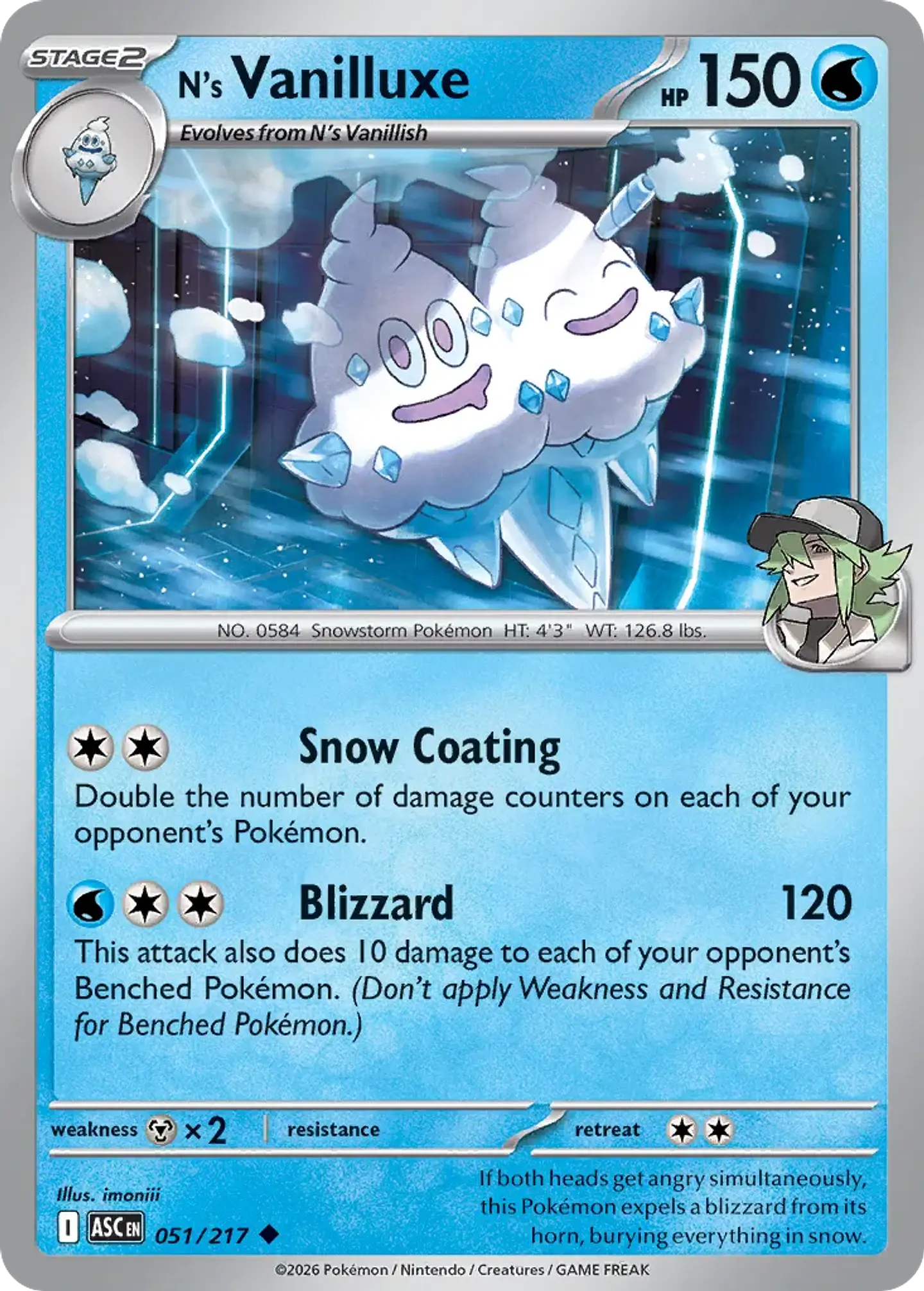 N's Vanilluxe - 051/217 - Uncommon 1