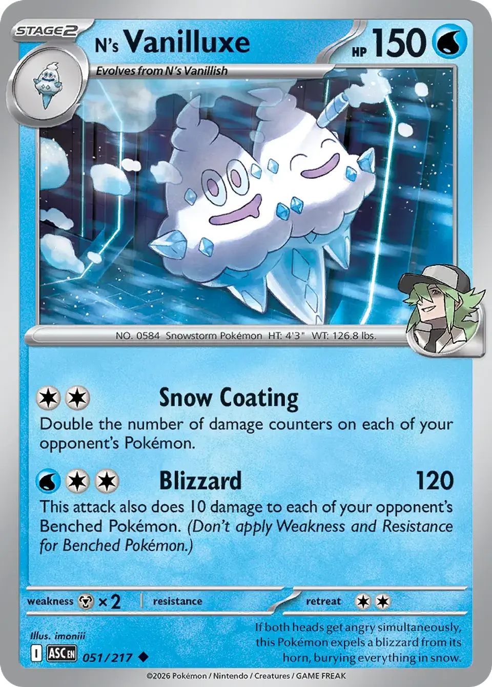 N's Vanilluxe - 051/217 - Uncommon 1