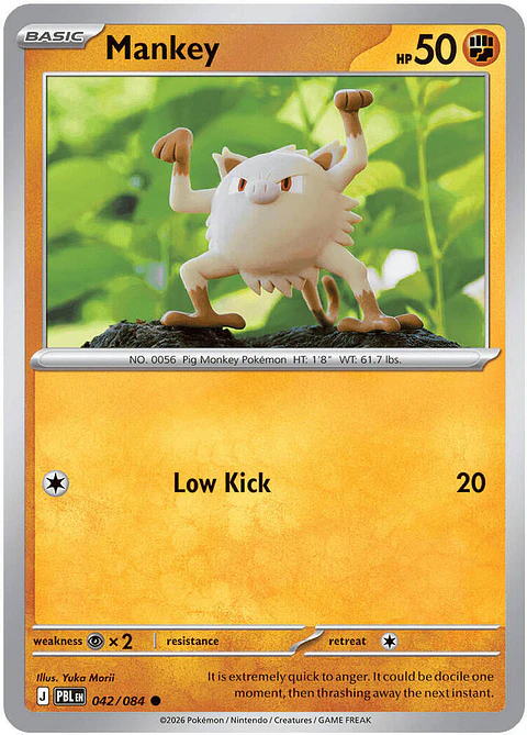 Mankey - 042/084 - Common
