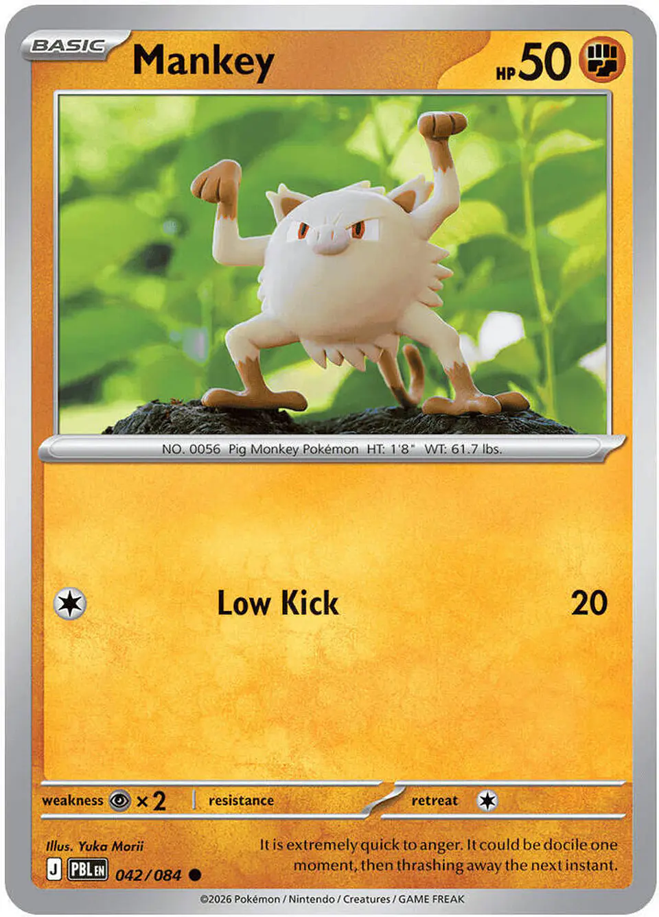 Mankey - 042/084 - Common 1