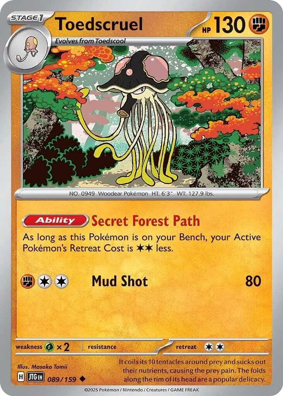 Toedscruel - 089/159 - Uncommon 1