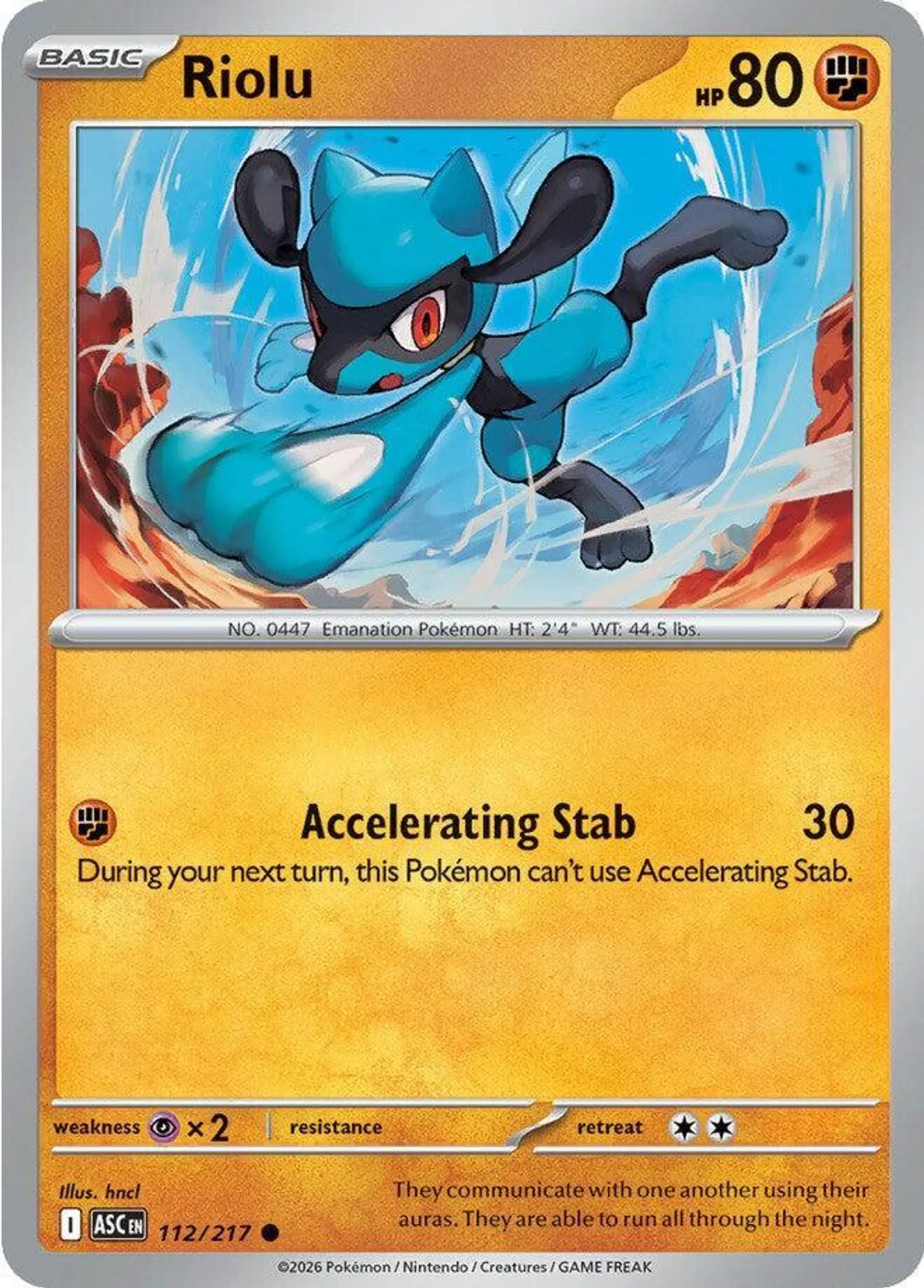 Riolu - 112/217 - Common  1