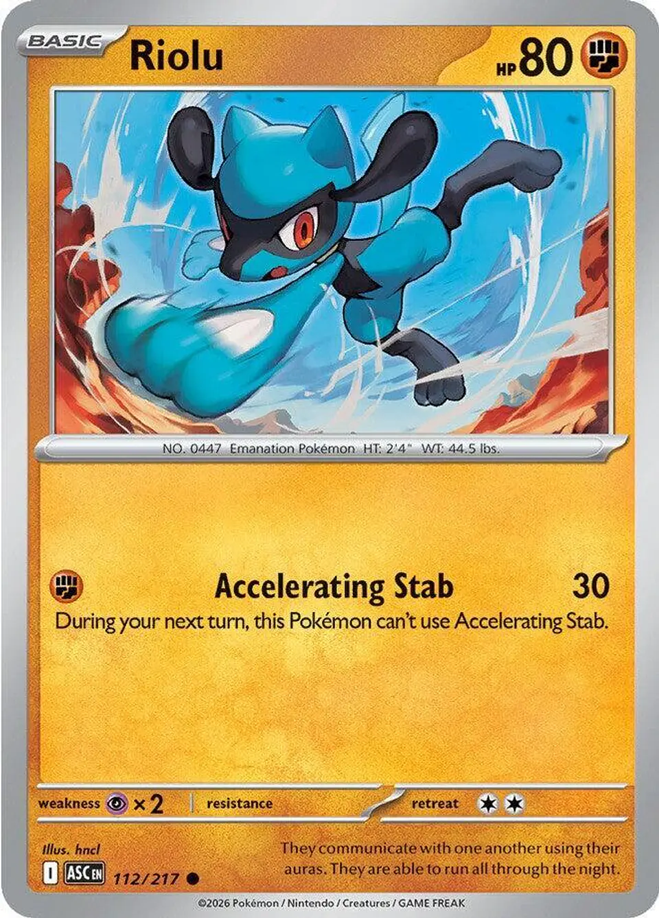 Riolu - 112/217 - Common  1