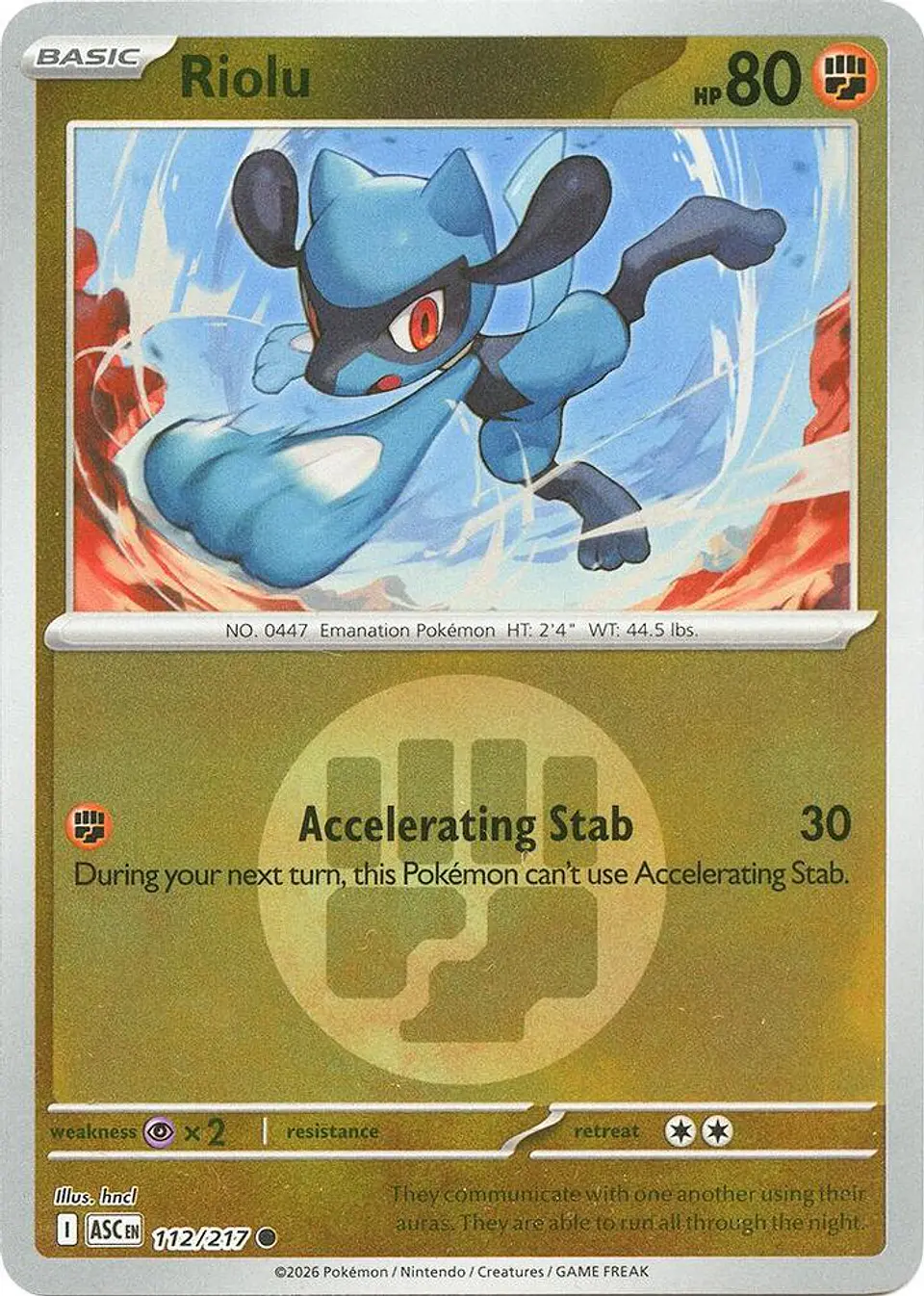 Riolu - 112/217 - Common  2