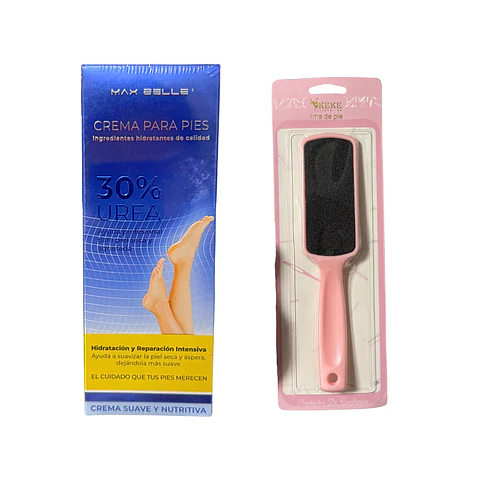 Kit Pies Perfectos: Crema de Urea 30% + Lima Profesional
