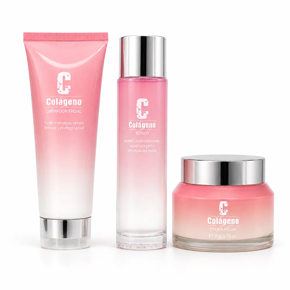 Kit Firmeza & Elasticidad Colágeno 💖 (Rutina facial 3 pasos)