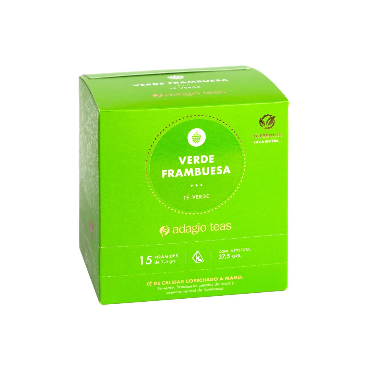 Caja 15 Teabags Verde Frambuesa