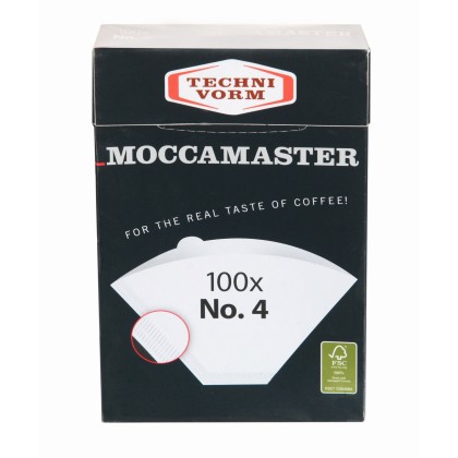 MOCCAMASTER FILTROS Nr. 4 - 100 Filtros de café