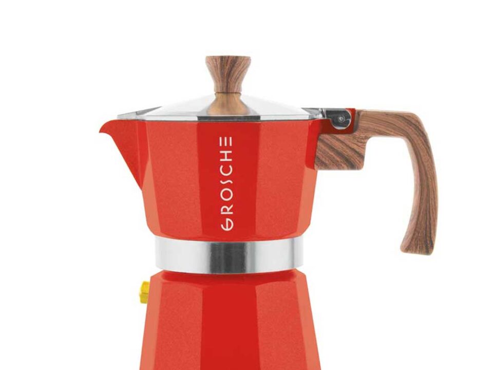 Cafetera Moka Grosche Milano Red 3 cup