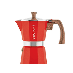 Cafetera Moka Grosche Milano Red 6 cup