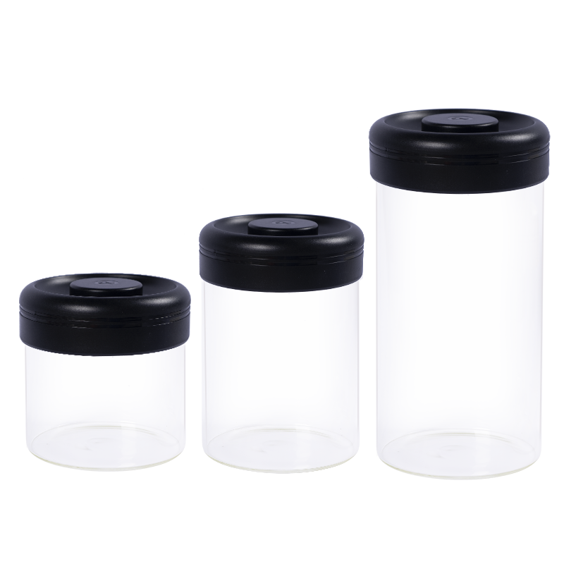 Glass Canister 400 ml Black Timemore