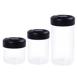 Glass Canister 1200 ml Black Timemore