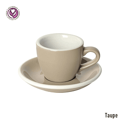 EGG 80ml Espresso - Taza y Platillo (Taupe)  