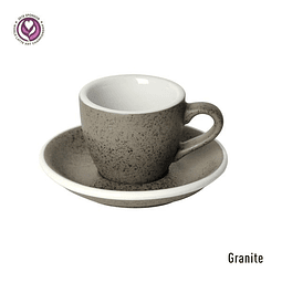 EGG 80ml Espresso - Taza y Platillo (Potter Colours) Granite 