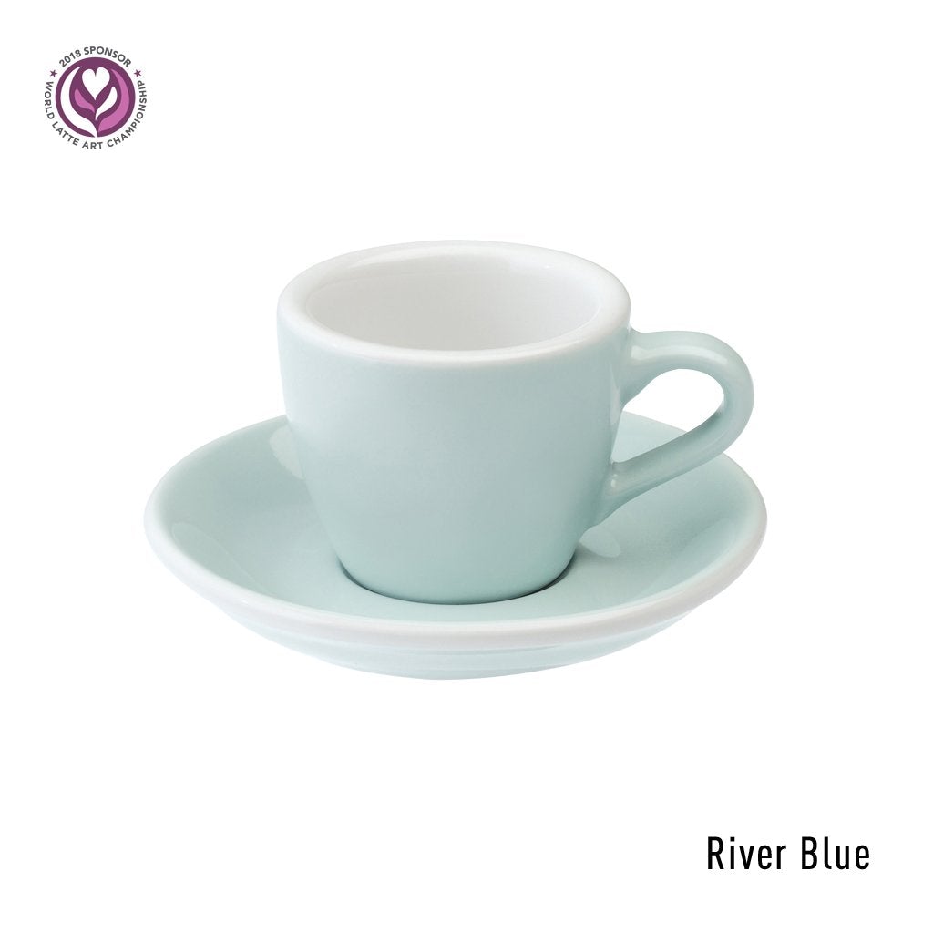EGG 80ml Espresso - Taza y Platillo (Potter Colours) River Blue