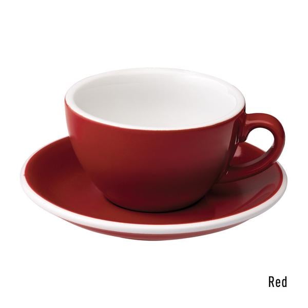 EGG 250ml Cappuccino - Taza y Platillo (Red)