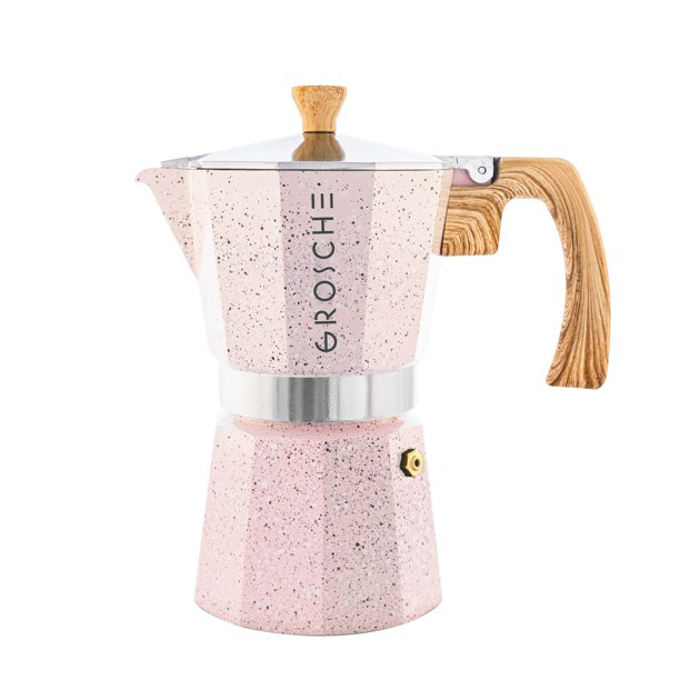 Cafetera Moka Grosche Milano Stone Pink 9 cups