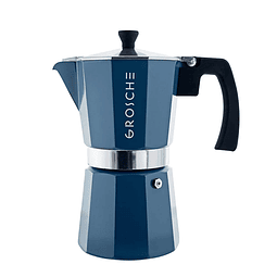 Cafetera Moka Grosche Milano blue - 6 cup