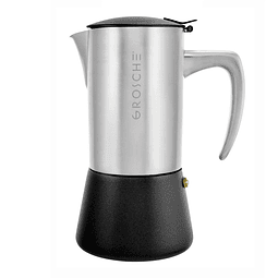 Cafetera Moka Grosche Milano Stainless Steel - 10 cup