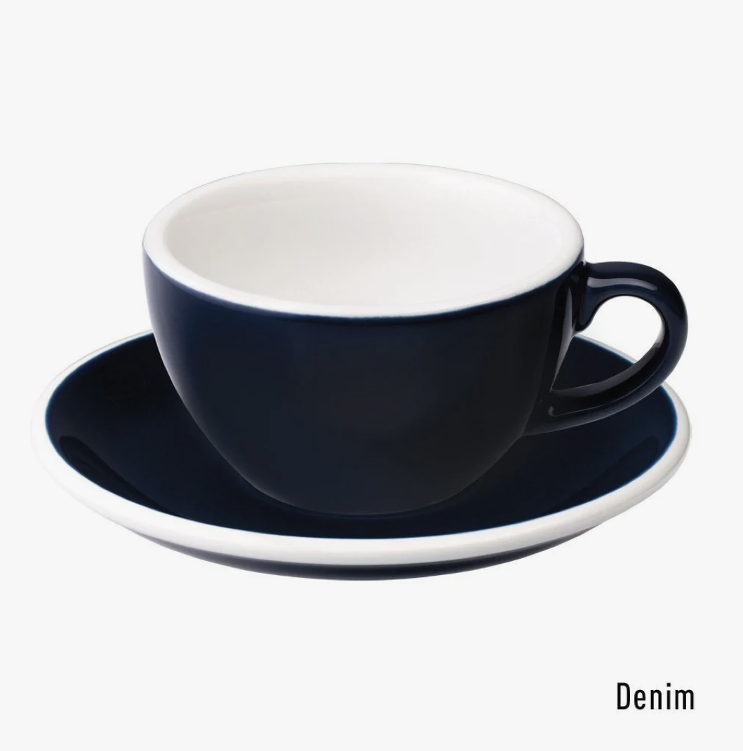 Egg 200ml Cappuccino - Taza y Platillo (Denim)