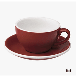 EGG 200ml Cappuccino - Taza y Platillo (Red)
