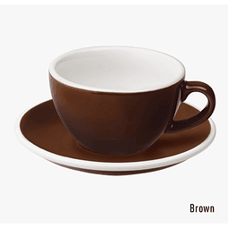 EGG 200ml Cappuccino - Taza y Platillo (Brown)