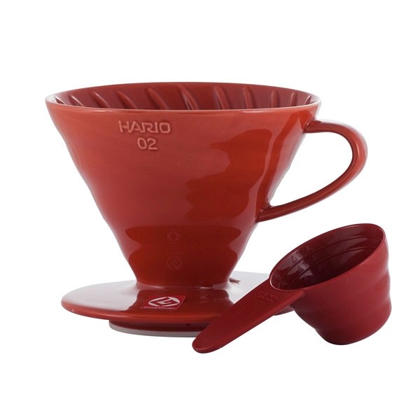 Dripper V60 Cerámica Rojo 02 - Hario