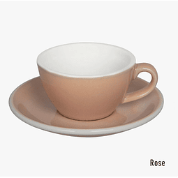 EGG 150ml Flat White - Taza y Platillo (Rose)