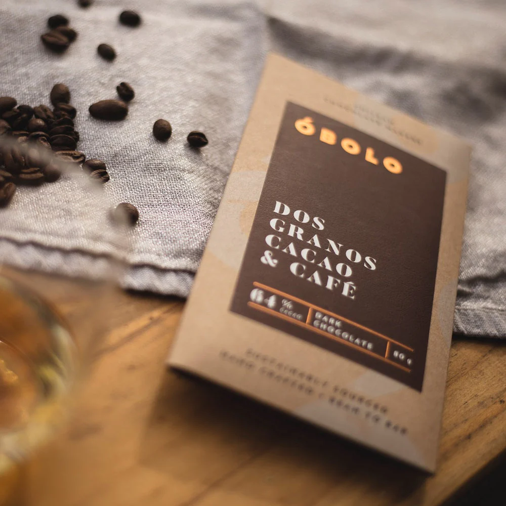 Chocolate Dos Granos Cacao y Café 64% Cacao