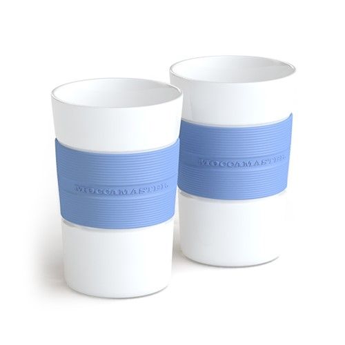 2 Coffee mugs Pastel Blue