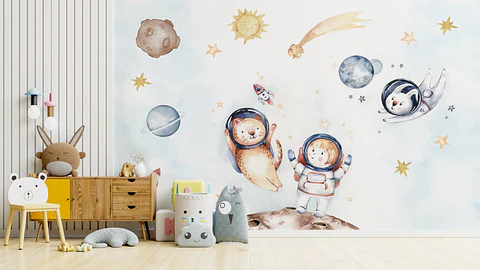 Astronautas en el espacio 