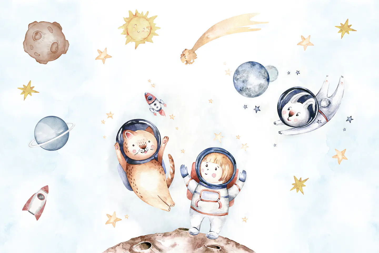 Astronautas en el espacio  2