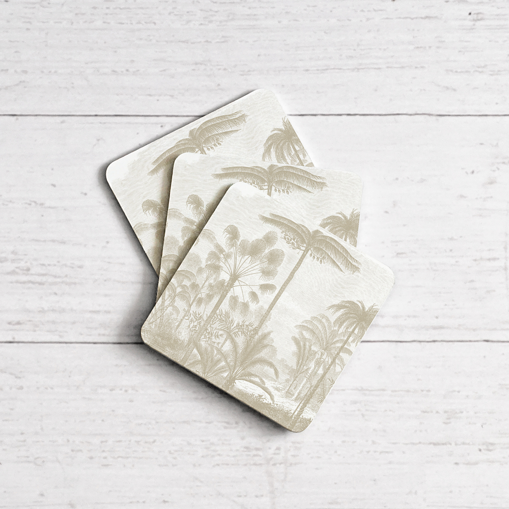 Posavasos Palma del Amazonas Beige