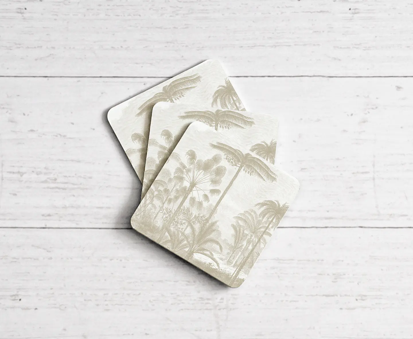 Posavasos Palma del Amazonas Beige 1