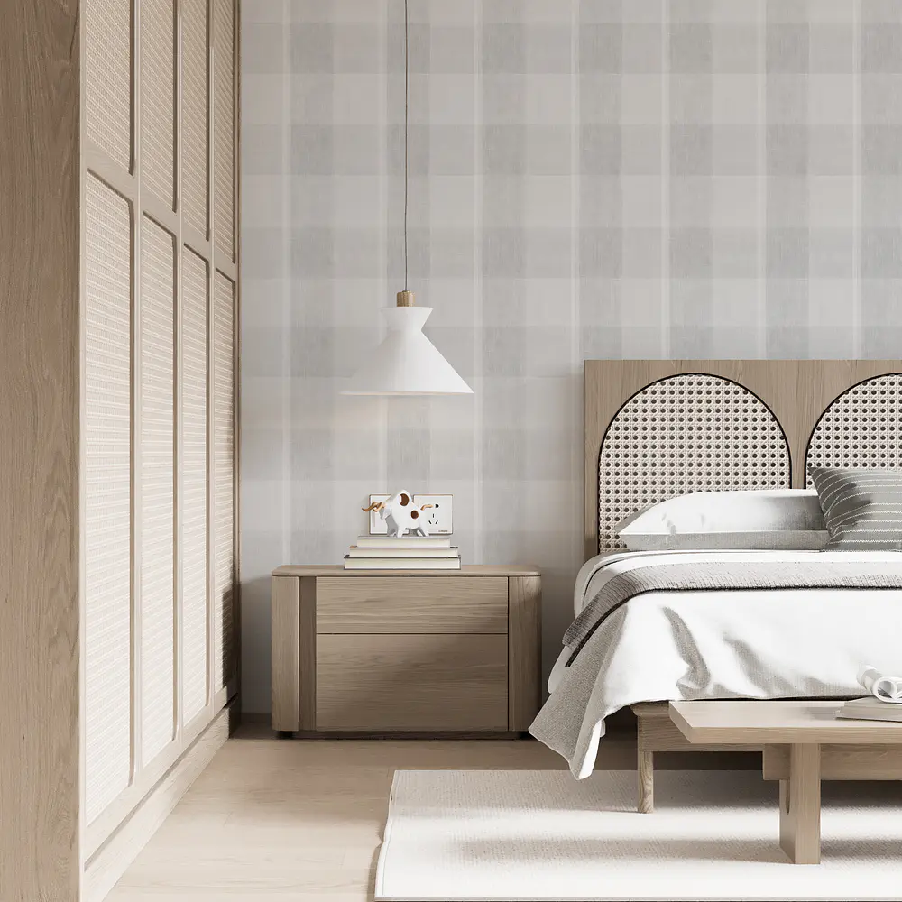 Cuadrillé Gris con Líneas