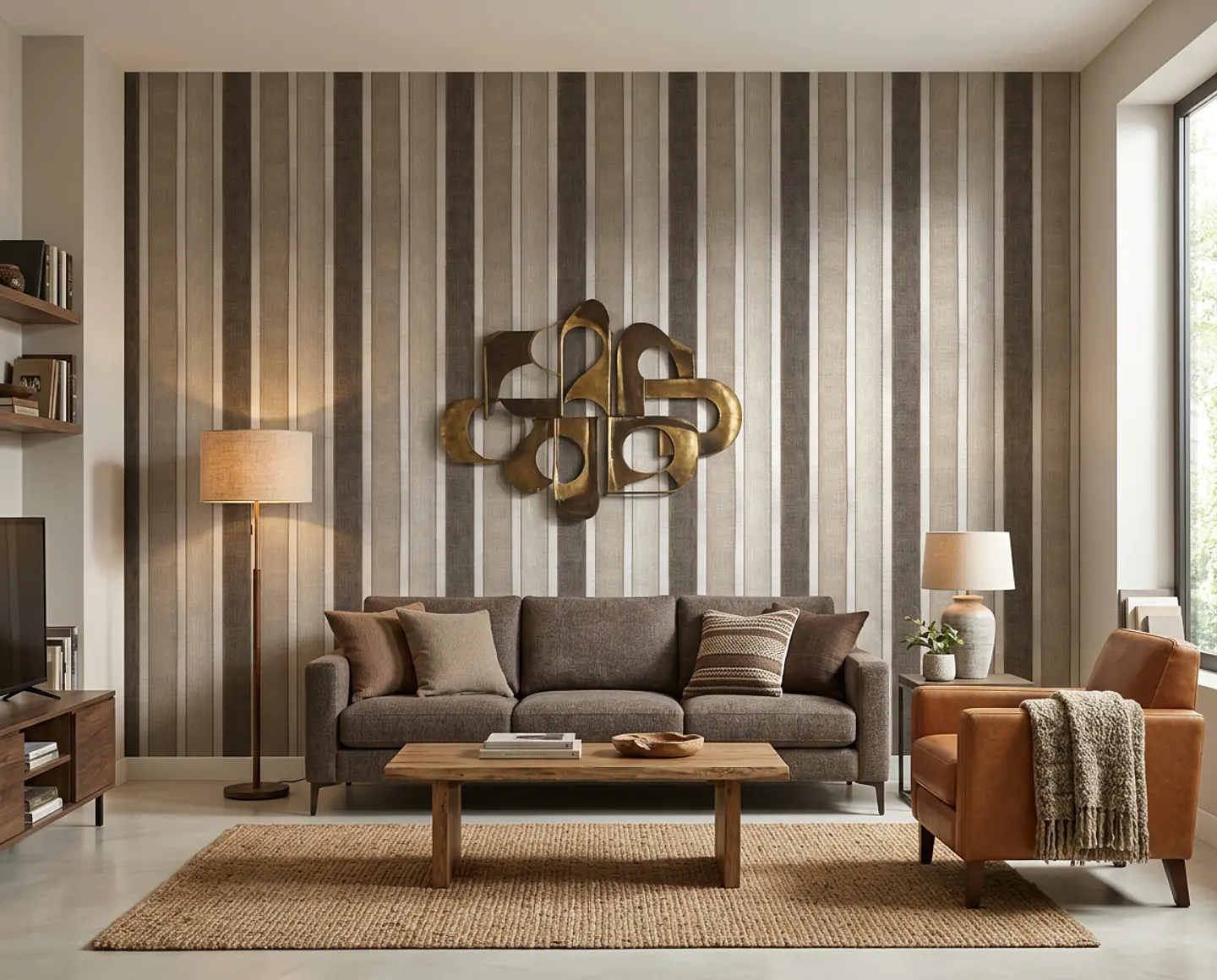 Taupe Stripes 3