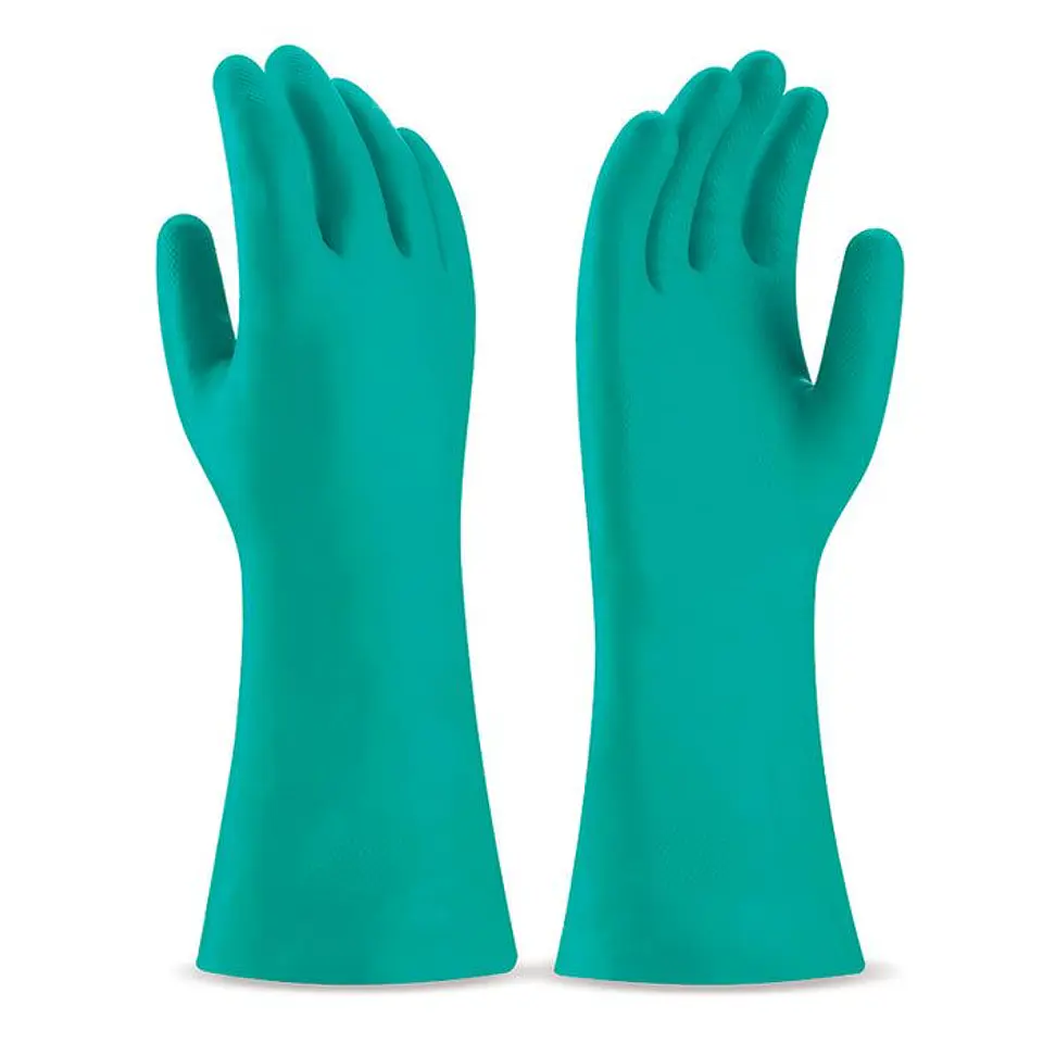 GUANTES NITRILO VERDE PAR T/M 1