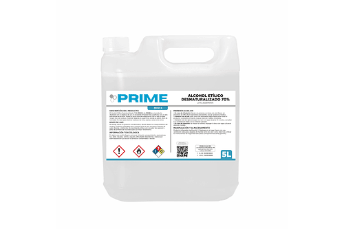 ALCOHOL ETÍLICO DESNATURALIZADO 70% - ENV 5L