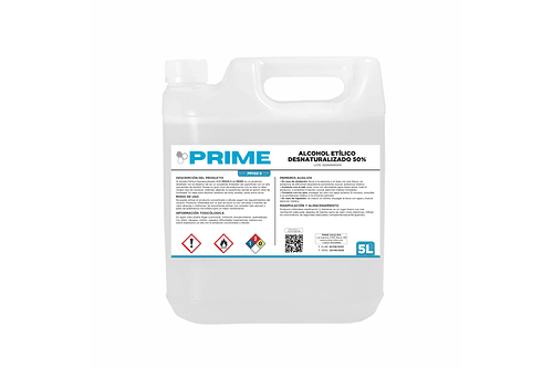 ALCOHOL ETÍLICO DESNATURALIZADO 50% ENV 5L