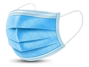 MASCARILLA CELESTE 3P - 50 UNIDADES 