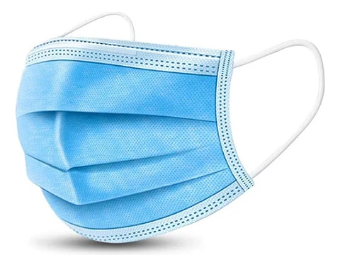 MASCARILLA CELESTE 3P - 50 UNIDADES 
