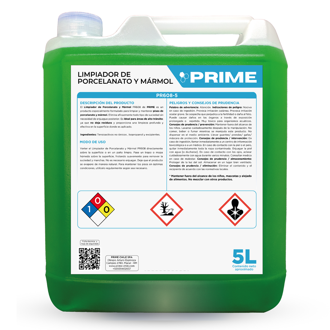 LIMPIADOR DE PORCELANATO Y MÁRMOL - ENV 5L 1