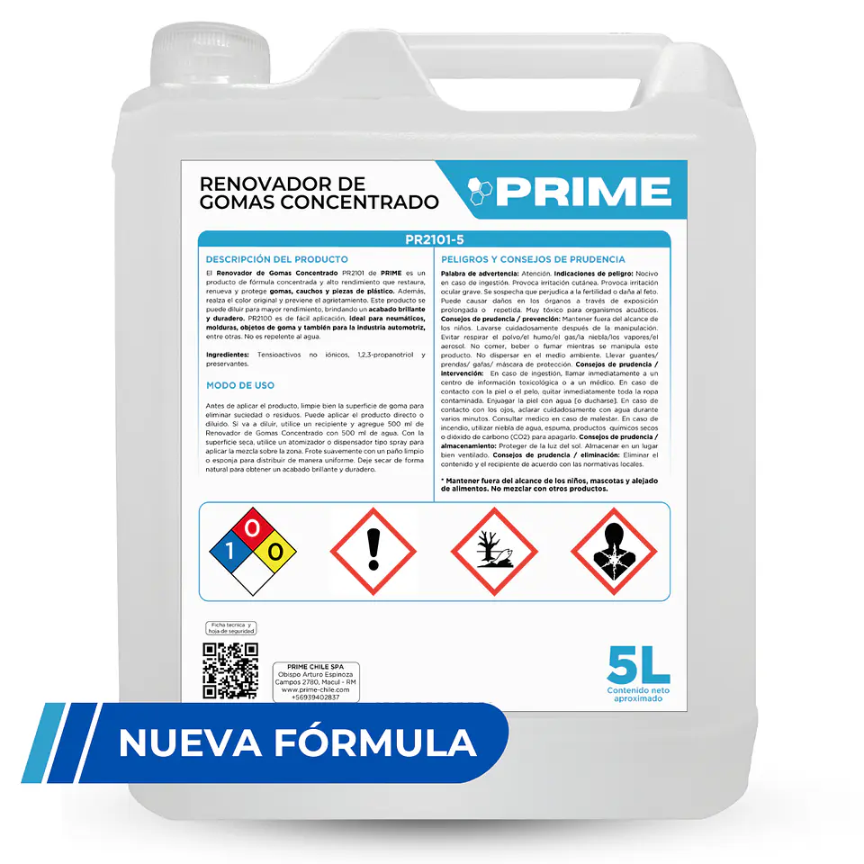 RENOVADOR DE GOMAS CONCENTRADO - ENV 5L 2