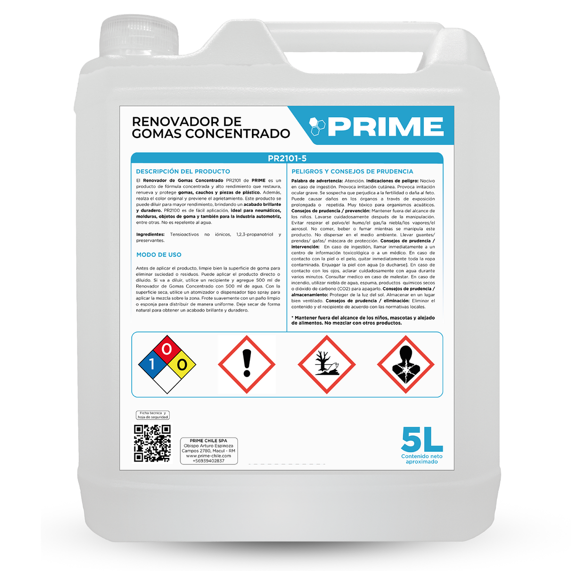 RENOVADOR DE GOMAS CONCENTRADO - ENV 5L 2
