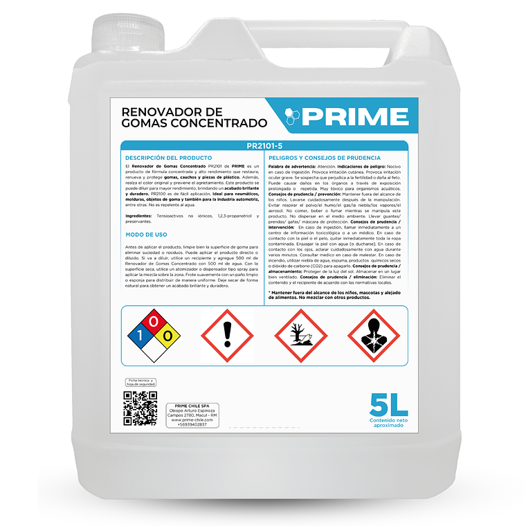 RENOVADOR DE GOMAS CONCENTRADO - ENV 5L 2