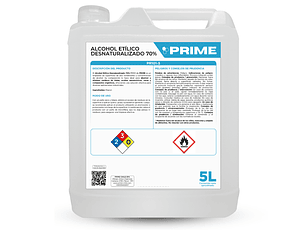 ALCOHOL ETÍLICO DESNATURALIZADO 70% - ENV 5L